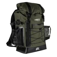 Ghiozdan/rucsac turistic, 4 buzunare, model Survival, verde inchis, 18x32x63 cm, 30 L, NEO