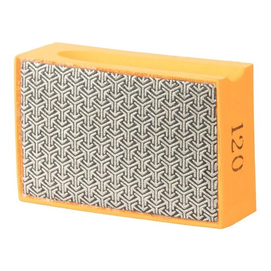 Burete abraziv diamantat, P120, 90x58x30 mm, Strend Pro Premium