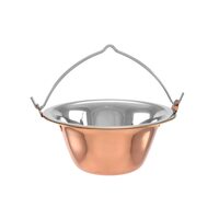 Ceaun pentru servire, inox cu invelis cupru, 0.8 L, Perfect Home