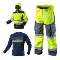 Set imbracaminte de lucru reflectorizanta, geaca, pantaloni softshell, tricou, M/50, NEO