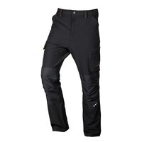 Pantaloni de lucru Mix&Match, elastici, intariri genunchi, negru si portocaliu, marimea XL/54, NEO