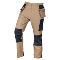 Pantaloni de lucru Mix&Match, elastici, intariri genunchi, bej, marimea XL/54, NEO