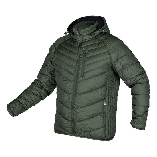 Geaca de lucru matlasata Mix&Match, cu gluga, verde inchis, marimea M/50, NEO