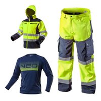 Set imbracaminte de lucru reflectorizanta, geaca, pantaloni softshell, tricou, XL/54, NEO