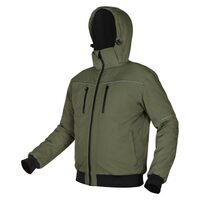 Geaca de lucru bomber Outdoor, izolata, cu gluga, verde, marimea S/48, NEO