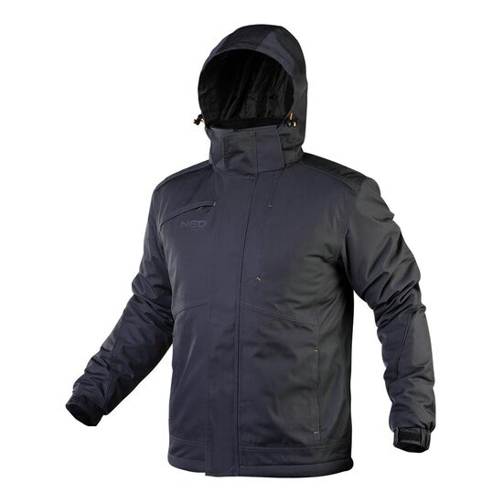 Geaca de lucru Outdoor, impermeabila, cu gluga, negru, marimea L/52, NEO