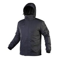 Geaca de lucru Outdoor, impermeabila, cu gluga, negru, marimea S/48, NEO