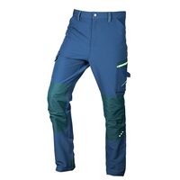 Pantaloni de lucru Mix&Match, elastici, intariri genunchi, bleumarin si verde, marimea S/48, NEO