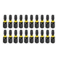 Set biti de impact TX25, 20 buc, 1/4", 25 mm, otel S2, Graphite
