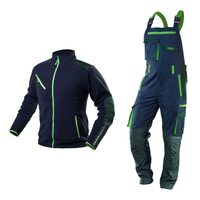 Set imbracaminte de lucru, geaca polar si salopeta, model Premium, bleumarin, M/50, NEO