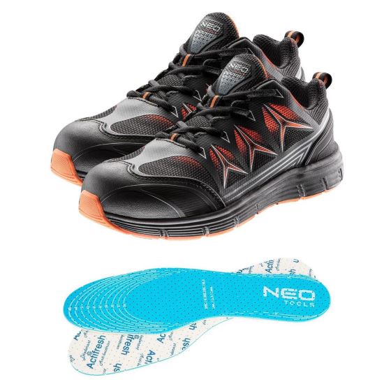 Pantofi de lucru fara elemente metalice, SRC, talpici/branturi, marimea 43, NEO