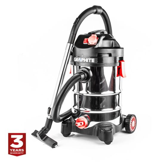 Aspirator industrial, umed-uscat, 1500 W, inox, Graphite