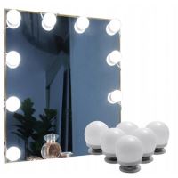 Becuri LED pentru oglinda, masa de toaleta, machiaj, USB cu intrerupator, set 10 buc