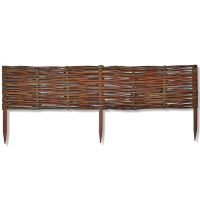 Gard de gradina decorativ din salcie, 100x30 cm