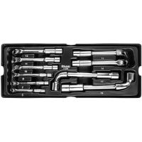 Set chei tubulare TIP L, sertar TIP A (385x150 mm) pentru dulap mobil, 6-19 mm, 10 buc, RICHMANN EXCLUSIVE