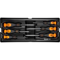 Set surubelnite late si cruce, sertar TIP A (385x150 mm) pentru dulap mobil, PH0-2, 3-6 mm, 75-100 mm, 6 buc, RICHMANN