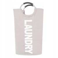 Cos rufe, textil, gri, 82 L, 38x63 cm, Springos 