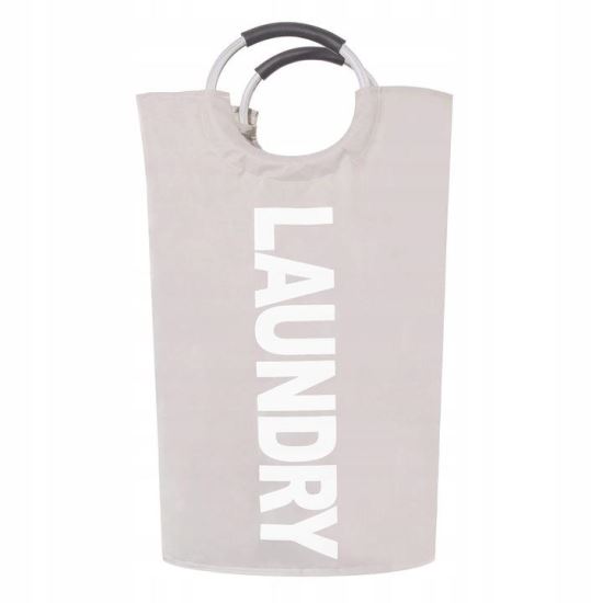 Cos rufe, textil, gri, 82 L, 38x63 cm, Springos 