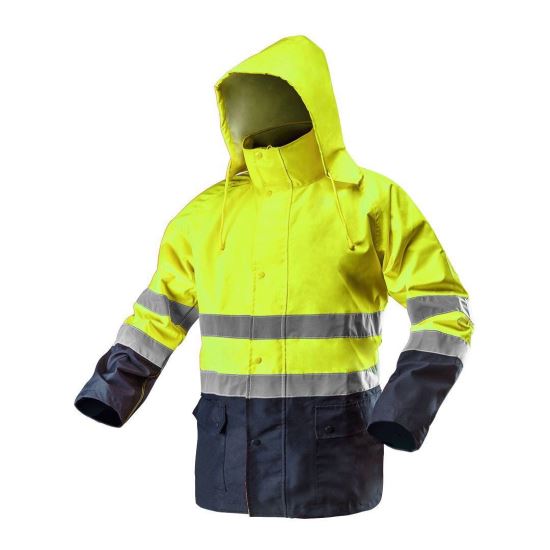 Geaca de lucru, tesatura Oxford, impermeabila, galben, model
