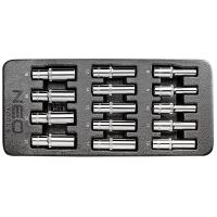 Set capete tubulare lungi, pentru dulap mobil, 1/2", 8-21 mm, 14 piese, NEO