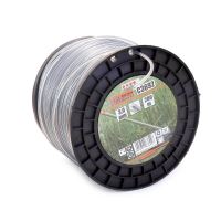 Fir rezerva motocoasa, trimmer cu inserstie metalica,​​​​​​​ DUO, tip stea, 3 mm x 200 m, Richmann Exclusive