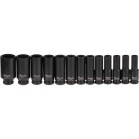 Set, trusa, chei tubulare de impact, 1/2", 13 buc, 10-30 mm, Richmann Exclusive 