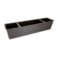 Jardiniera decorativa, maro, 68.5x17.3x15 cm, Ratolla Case P Old 