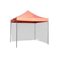 Pavilion pentru gradina/comercial, cadru metalic, profesional, pliabil, rosu, 3x3x4.5 m