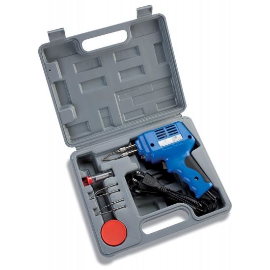 Set pistol lipit electric, 3 varfuri, pasta, cositor 