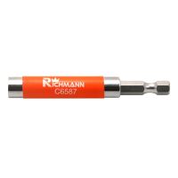 Suport varfuri, biti, magnetic, cu canal de ghidare, 1/4", 80 mm, Richmann Exclusive