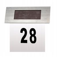 Numar de casa, lampa solara, LED, 2xAA, 18x19 cm