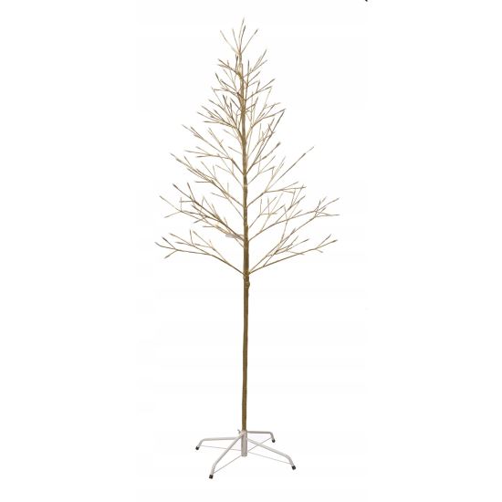 Pom decorativ cu lumini, auriu, 180 LED, IP20, 150 cm