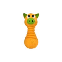 Jucarie pentru caine, galben si verde, 15.5 cm