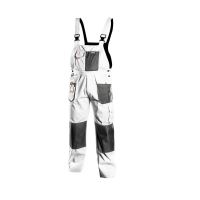Pantaloni de lucru cu pieptar, salopeta, alb, model HD, marimea M/50, NEO