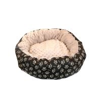 Culcus moale cu perna, pentru caine/pisica, crem, 50 cm, Minky 