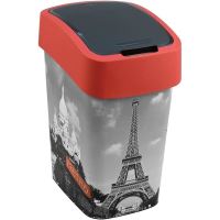 Cos de gunoi cu capac batant, plastic, model Paris, 25 L, 34x26x47 cm, Curver