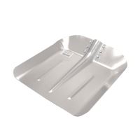 Lopata pentru zapada/cereale, aluminiu, gri, 35x35 cm, fara coada