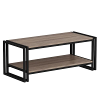 Masa de cafea, dreptunghiulara, pal melaminat, natur, 102x45x40 cm, Lesa, Minar