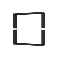 Raft decorativ perete, modular, suspendat, pal melaminat, negru, 62.5x16x62.5 cm, Alpha Box, Minar
