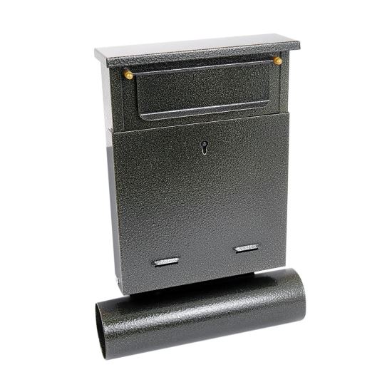Cutie postala, cu loc pentru ziar, auriu, format B6, 23x6.5x33.5 cm, Damech