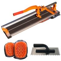 Masina de taiat gresie si faianta, aparat profesional, dispozitiv cu rulmenti, 100 cm, cu genunchiere si gletiera cu zimti, Richmann Exclusive