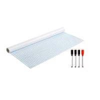 Tabla/folie autoadeziva pentru scris/desen, cu stergere uscata, 4 markere, alb, 200x45 cm, Isotrade